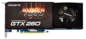 GIGABYTE GEFORCE GTX260 GV-N26SO-896I CUDA SUPER OVERCLOCK 896MB DDR3 PCI-E RETAIL