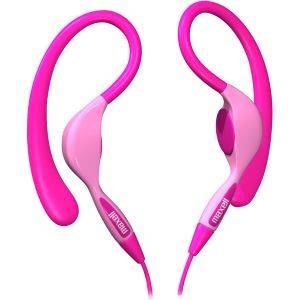 MAXELL EH-130 EAR-HOOK HEADPHONES PINK MAXELL EH-130 EAR-HOOK HEADPHONES PINK