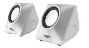 TRUST CONE PORTABLE NOTEBOOK SPEAKERS WHITE TRUST CONE PORTABLE NOTEBOOK SPEAKERS WHITE