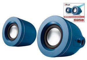 TRUST SPHERE NOTEBOOK SPEAKER BLUE TRUST SPHERE NOTEBOOK SPEAKER BLUE