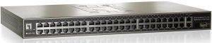 LEVEL ONE GSW-5150 48-PORT 10/100 RACKMOUNT SWITCH + 2 GIGABIT PORTS + 1 SFP PORT