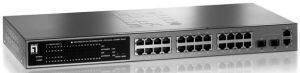 LEVEL ONE GSW-2693 24 10/100MBPS+ 2G/SFP L2 SNMP POE STACKING SWITCH