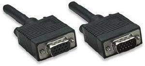 MANHATTAN SVGA EXTENSION CABLE HD15 TO HD15 M/F 1.8M