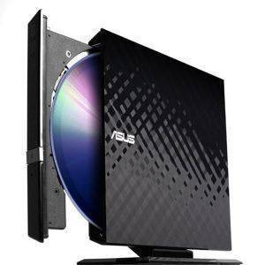 ASUS SDRW-08D2S-U EXTERNAL SLIM DVDR/RW DRIVE BLACK