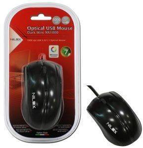 NILOX NX1000 DARK WIRE OPTICAL USB MOUSE