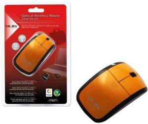 NILOX WIRELESS NANO MOUSE ORANGE 1600DPI