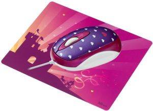 TRUST MINI MOUSE WITH MOUSEPAD HEARTS