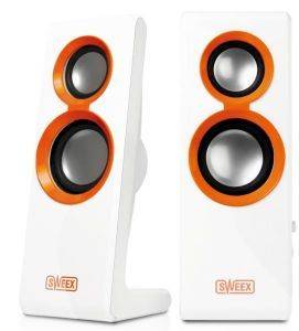 SWEEX 2.0 SPEAKER SET PUREPHONIC 20 WATT ORANGE USB