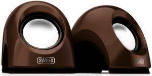 SWEEX NOTEBOOK SPEAKER SET SNAKEFRUIT BROWN USB SWEEX NOTEBOOK SPEAKER SET SNAKEFRUIT BROWN USB