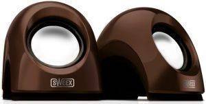 SWEEX NOTEBOOK SPEAKER SET SNAKEFRUIT BROWN USB