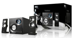 SWEEX 2.1 SPEAKER SYSTEM PUREPHONIC 60 WATT SILVER SWEEX 2.1 SPEAKER SYSTEM PUREPHONIC 60 WATT SILVER