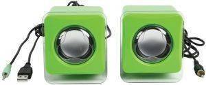 BASICXL BXL-SP10GR USB 2.0 POWERED SPEAKER SET GREEN BASICXL BXL-SP10GR USB 2.0 POWERED SPEAKER SET GREEN