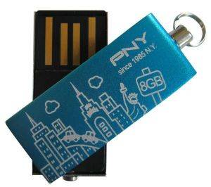 PNY CITY 8GB USB FLASH BLUE