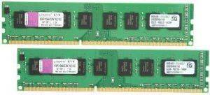 KINGSTON KVR1066D3N7K2/8G 8GB (2X4GB) PC3-8500 VALUE RAM DUAL CHANNEL KIT