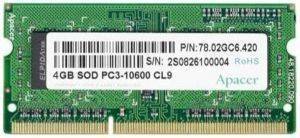 APACER 4GB SODIMM DDR3 PC10600 1333MHZ