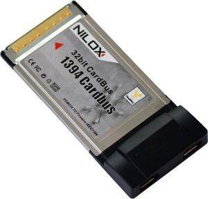 NILOX PCMCIA CARD 2X FIREWIRE PORT