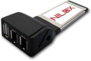 NILOX PCMCIA EXPRESS CARD COMBO USB+FIREWIRE NILOX PCMCIA EXPRESS CARD COMBO USB+FIREWIRE