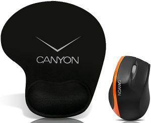 CANYON CNR-MSPACK4O SUPER OPTICAL MOUSE PLUS MOUSE PAD ORANGE