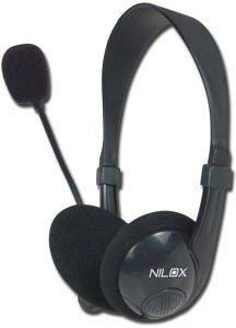 NILOX HEADSET 2M CABLE BLACK