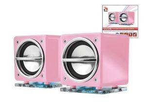 TRUST CUBE PORTABLE NOTEBOOK SPEAKERS PINK TRUST CUBE PORTABLE NOTEBOOK SPEAKERS PINK