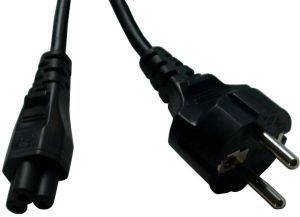 EURO POWER CABLE 3-PIN BLACK 1.5M