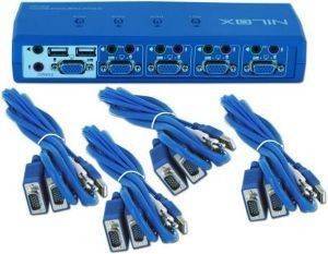 NILOX 4PORT USB KVM AUDIO SWITCH