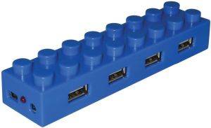 NOD USH-004 4PORTS USB 2.0 HUB BLUE