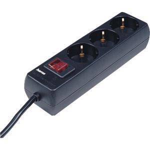 HAMA 30392 3WAY SOCKET STRIP ΜΕ ΔΙΑΚΟΠΤΗ BLACK HAMA 30392 3WAY SOCKET STRIP ΜΕ ΔΙΑΚΟΠΤΗ BLACK