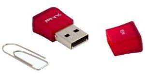 PNY USB STICK 8GB MICRO SLEEK RED