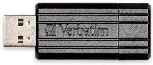 VERBATIM USB 2GB FLASH DRIVE STORE N GO PINSTRIPE BLACK