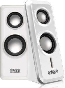 SWEEX 2.0 SPEAKER SET ARENA WHITE SILVER SWEEX 2.0 SPEAKER SET ARENA WHITE SILVER