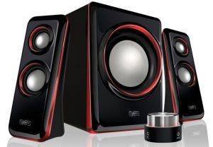 SWEEX 2.1 SPEAKER SYSTEM ARENA BLACK RED SWEEX 2.1 SPEAKER SYSTEM ARENA BLACK RED