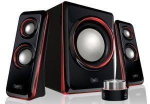 SWEEX 2.1 SPEAKER SYSTEM ARENA BLACK RED