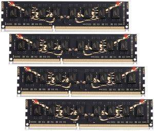 GEIL GB38GB1600C8QC 8GB (4X2GB) DDR3 PC3-12800 BLACK DRAGON QUAD CHANNEL KIT