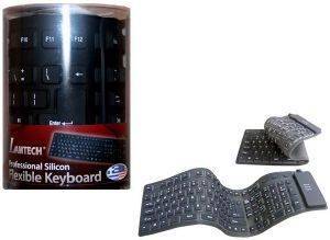 LAMTECH KB8150RL SILICON FLEXIBLE USB KEYBOARD WASHABLE BLACK