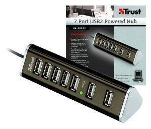 TRUST HU-5870V 7 PORT USB2 POWERED HUB TRUST HU-5870V 7 PORT USB2 POWERED HUB