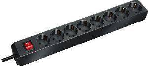 BRENNENSTUHL ECO LINE SWITCH 8SOCKET BLACK