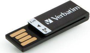 VERBATIM 2GB STORE \'N\' GO CLIP-IT FLASH DRIVE BLACK