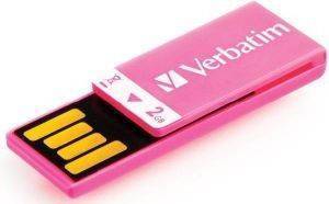 VERBATIM 2GB STORE \'N\' GO CLIP-IT FLASH DRIVE HOT PINK