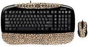 G-CUBE LUX LEOPARD GKSL-2173B WIRED KEYBOARD AND MOUSE COMBO
