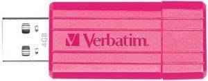 VERBATIM 4GB PINSTRIPE HOT PINK