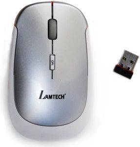LAMTECH WIRELESS OPTICAL MOUSE SILVER LAMTECH WIRELESS OPTICAL MOUSE SILVER