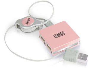SWEEX US156 4 PORT USB HUB PITAYA PINK