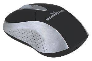MANHATTAN 177139 MLX WIRELESS LASER MINI MOUSE BLACK/SILVER MANHATTAN 177139 MLX WIRELESS LASER MINI MOUSE BLACK/SILVER