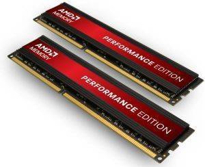 AMD AP34G1608U1K 4GB (2X2GB) DDR3 PC3-12800 1600MHZ CL8 PERFORMANCE EDITION DUAL CHANNEL KIT