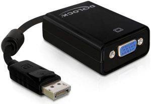 DELOCK ADAPTER DISPLAYPORT 20PIN TO VGA D-SUB15