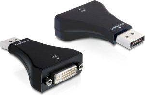 DELOCK ADAPTER DISPLAYPORT 20PIN TO DVI 24+5 WITH CABLE