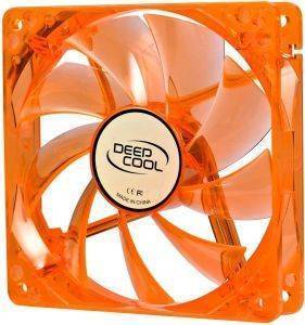 DEEPCOOL XFAN 120U O/G 120MM ORANGE FAN WITH GREEN LED