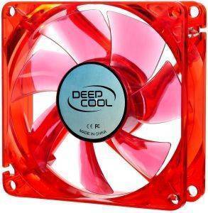 DEEPCOOL XFAN 80U R/R 80MM UV RED FAN WITH RED LED