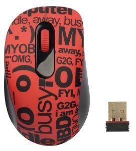 G-CUBE CHATROOM G7CR-60R WIRELESS OPTICAL MOUSE RED